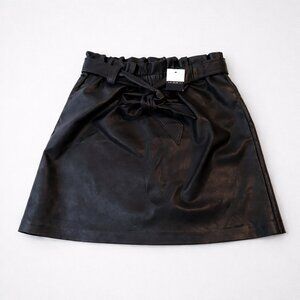 NWT Eloquii Black Faux Leather Mini Skirt